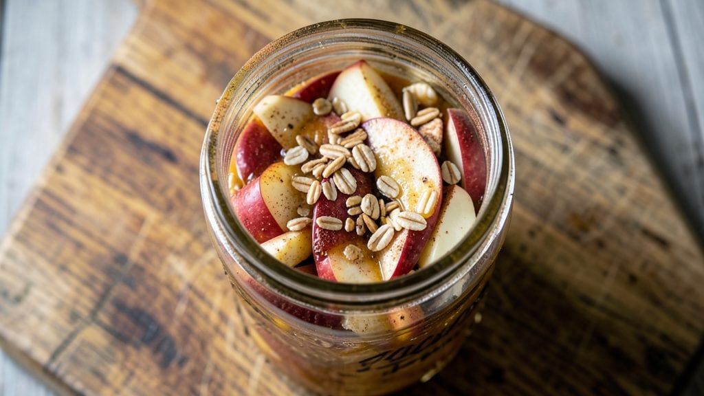 Apple Pie in a Jar Canning Recipe: Spiced Filling Preserved With Crunchy Oat Crown